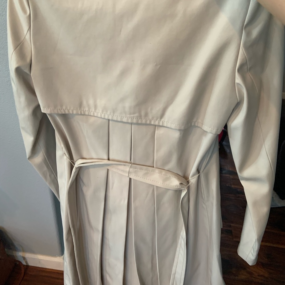 High low trench coat